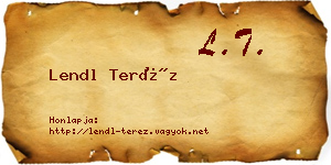 Lendl Teréz névjegykártya