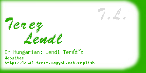 terez lendl business card